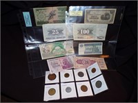 Misc Foreign coins and currency