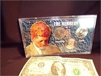 The Kennedy US coin set