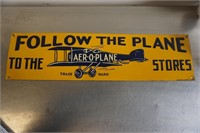 1x Aer-o-plane Tin Sign