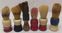 Lot Of 6 Antique Barbershop Shaving Brushes