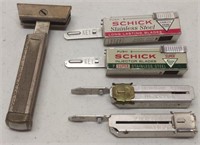 Rare Vintage Schick Folding Injector Razor With