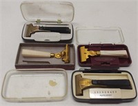 (4) Vintage Eversharp Injector Shaving Razor With