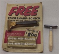 Vintage NOS Schick Injector Shaving Razor with a