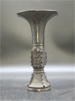 Ming Dynasty Etched Bronze Vase / Vessel