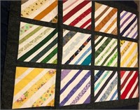 Multicolored Squares Quilt 44"x58" Item#QT514
