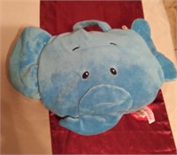 NEW Plush Elephant 2 in 1 Soft Receiving Blanket