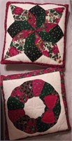 New- Set of Two 15"x15" Handmade Throw Pillows