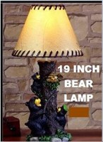 New in Box 19" Bear Lamp