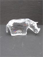 Genuine Swarovski Crystal Rhinoceros Figurine