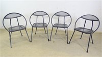 Set of (4) Metal Outdoor Chairs