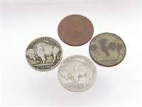 (4) Indian Head / Buffalo Nickels c. 1929