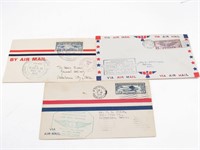 (3) Texas Airmail Letters c. Late 1920's