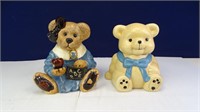 (2) Bear Cookie Jars
