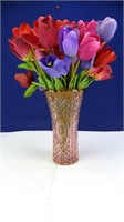 Flower vase w/ artificial flowers