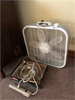Box Fan and Electrical Cords