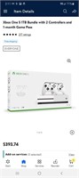 xbox 1S 1tb with 2controllers