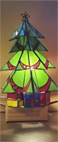 christmas tree tiffiny style lamp