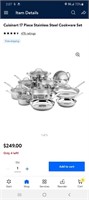 17 pc stainless steel cook set