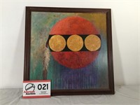Abstract Painting, Signed & Framed