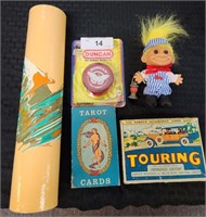 VINTAGE TOYS, GAMES & KALEIDESCOPE