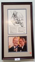 PHOTO OF PRESIDENT BUSH & PAUL HARVEY