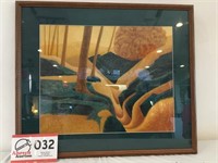 Abstract Painting, Framed, Signed