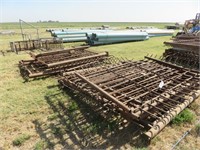(2) Stacks of Assorted Heavy Duty Security Fence