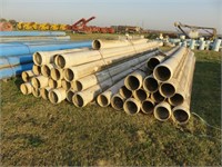 Assorted 8" PVC Pipe