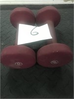 8 lb dumb bell set