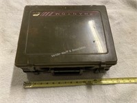 Phantom III fishing tackle box with tackle items