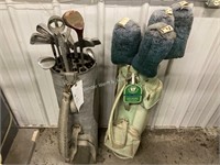 Mens and Womens golf clubs and bags