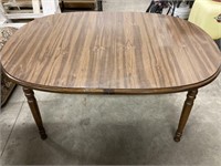 Dining room table with 6) wooden chairs