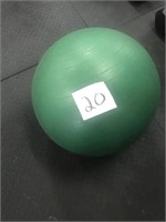 Green exercise ball
