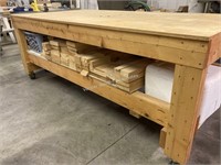 4'x8' woodworking receiving work bench