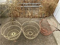 3) Antique egg baskets