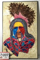 Abstract Painting, "Warrior Dancior, 2", Signed