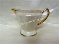 Pearl Lustre Ware Creamer with gold trim