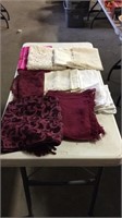 Lot of table runners and napkins