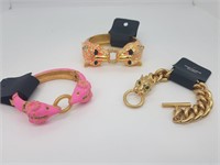 3 Animal-Detailed Chunky Bracelets