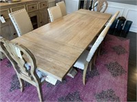 DINING TABLE & 8 CHAIRS