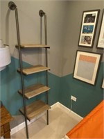 2PC WALL MOUNTED LADDER SHELVES