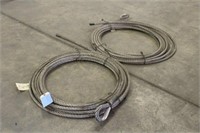 (2) Rolls Steel Cable, Unknown Length
