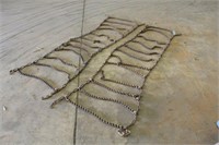 (2) Tractor Tire Chains, Approx 7FTx24"