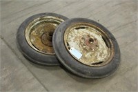 (2) Vintage Tractor Tires, 4-19