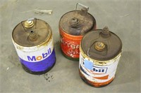 (3) Vintage Fuel Cans