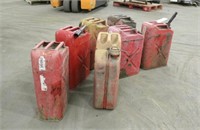 (7) Vintage Military Fuel Cans