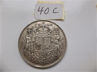 1940  SILVER  50 cent coin