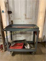 Mechanics cart with contents