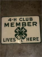 Metal 4H Member Sign