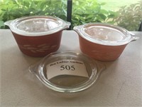 Pair of Pyrex Bowls